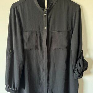 Bellatrix from Anthropologie Black Button-Down Blouse